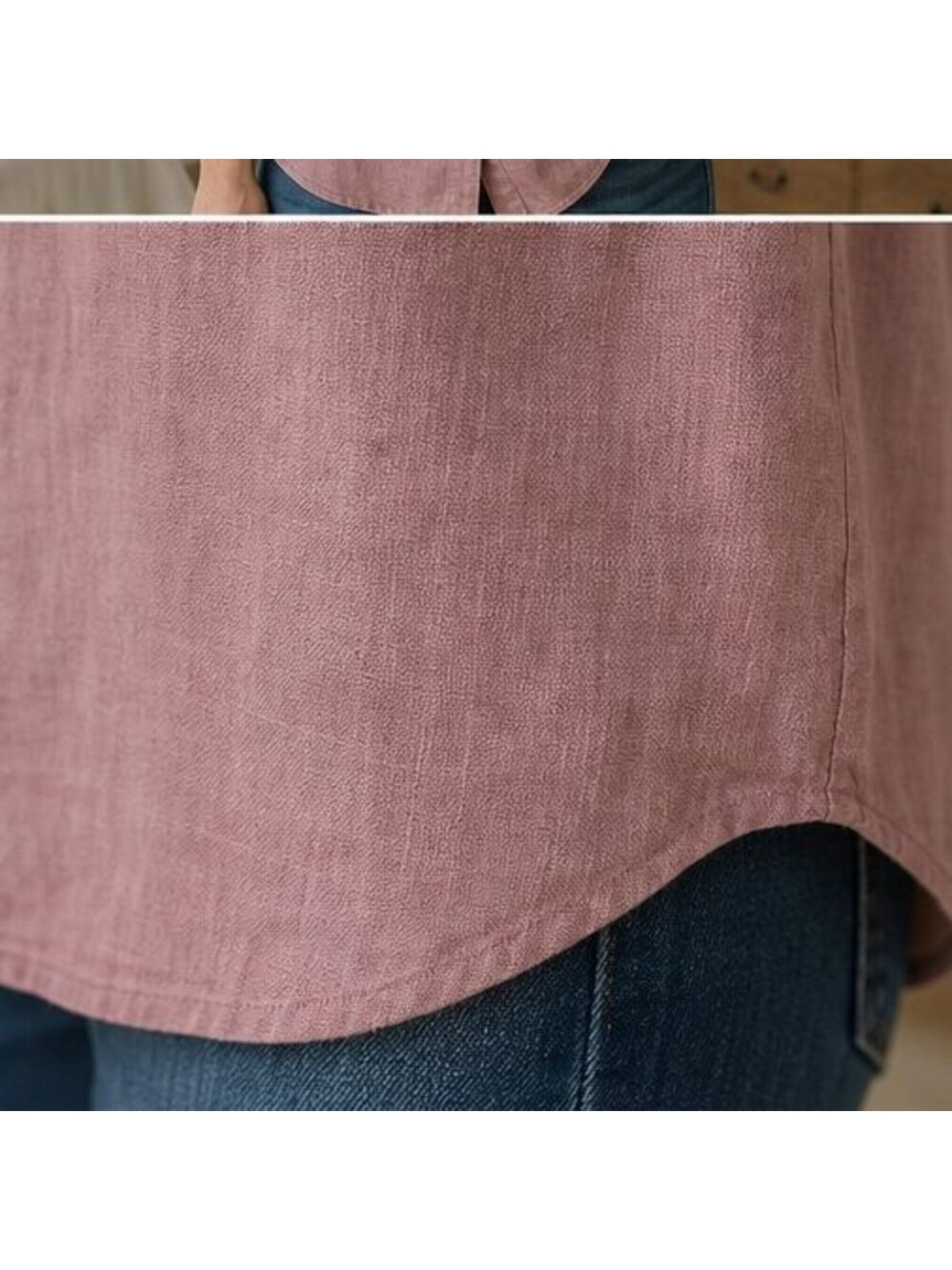 Rust Peplum Top - Picture 6 of 6